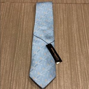 Mario Masotti Tie Floral Blue